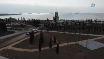 Baruthane'deki "Millet Parkı" çalışmaları havadan görüntülendi