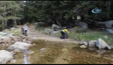 Dağcılar Bursa Uludağ'da çöp topladı