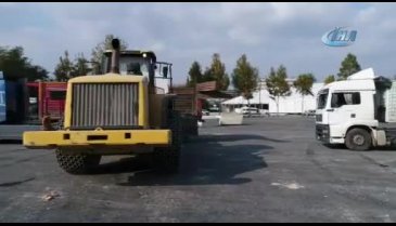 Blok mermerler Bursa'da fuar başlamadan satılıyor