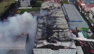 Yangından geriye bu görüntüler kaldı