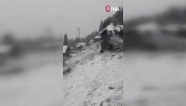 Ankara'nın yüksek kesimlerine kar yağdı