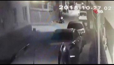Bursa'da park halindeki motosikleti böyle çaldı