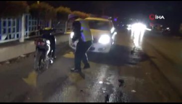 Bursa'da otomobil ile motosiklet çarpıştı