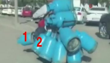15 mutfak tüpüyle faciaya davetiye çıkardı