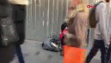 İlginç görüntü! Vatandaş uyarınca saldırdı...