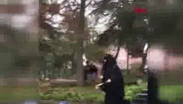 Tekirdağ'da Atatürk Anıtı'na baltayla saldırdı!