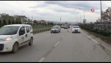 Bursa'da kamyonet sürücüsü ölümden döndü