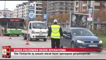 Bursa polisi kuş uçurtmadı