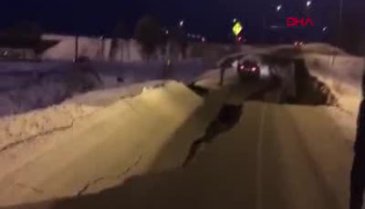 ABD'de deprem, yollar çöktü!