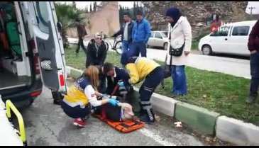 Bursa'da motosikletten düşen sürücü ağır yaralandı