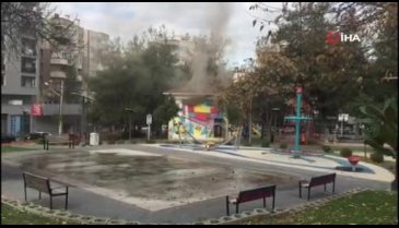 Bursa'da çocuk parkındaki trafo bomba gibi patladı