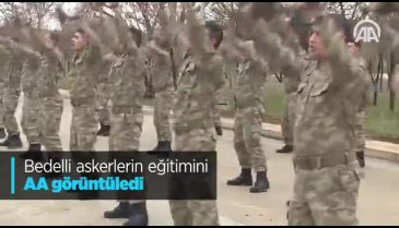 Bedelli askerlerin eğitimi görüntülendi!