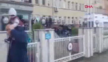 Rize Emniyet Müdürlüğü'nde silah sesleri