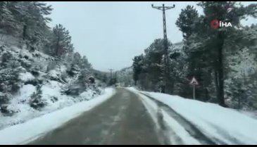 Bursa'nın dağ ilçeleri beyaza büründü