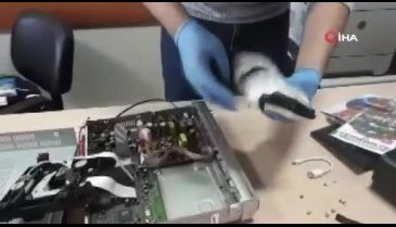 Bursa'da uyuşturucuyu DVD çalara gizlemişler
