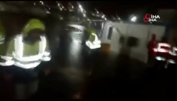 İstanbul Havalimanı şantiye alanını su bastı