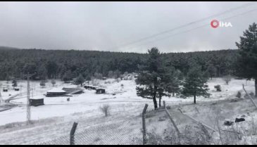 Bursa'da kar yağdı, kartpostallık görüntüler ortaya çıktı