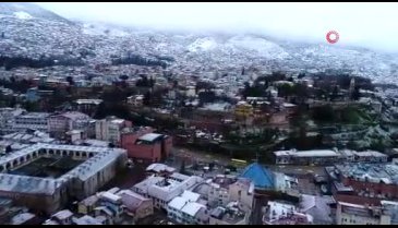 Bursa'da kartpostallık kar görüntüleri