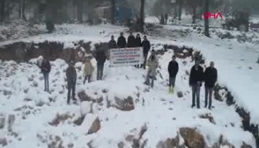 Bursa'da santral nöbetinde, kar altında 203. gün