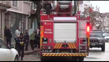 Bursa'da 7 aylık bebek evde mahsur kaldı
