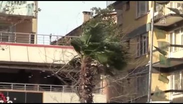 Bursa'daki kuvvetli fırtına hayatı olumsuz etkiliyor