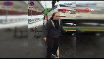 Akılalmaz olay! Aracını çekicinin üstünden kaçırdı