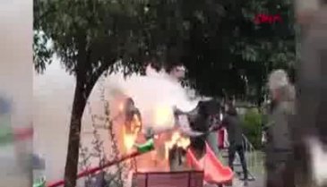 Çocuk parkında faciadan dönüldü!