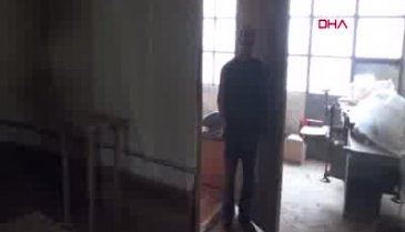 Bursa'da barakada, tek başına yaşam mücadelesi