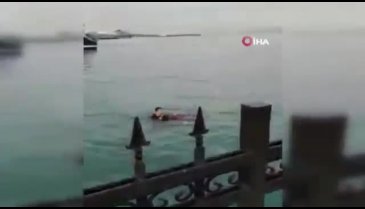 Genç kız polis tarafından böyle kurtarıldı