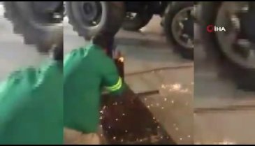 Kaynakçıya balon şakası