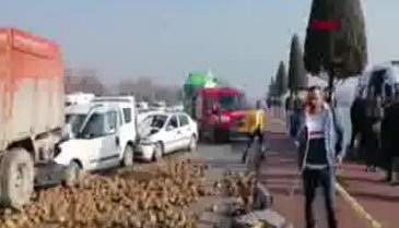 Sisli yolda 10 araç birbirine girdi: 1 ölü