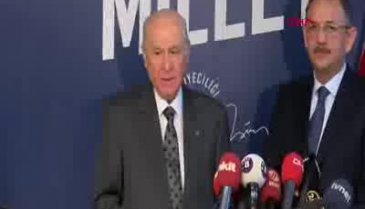 Bahçeli'den flaş açıklama: AK Parti adayını destekleyeceğiz