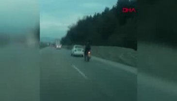 Bursa trafiğinde tehlikeli yolculuk
