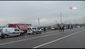 Otomobil ikiye ayrıldı: 1 ölü, 1 yaralı
