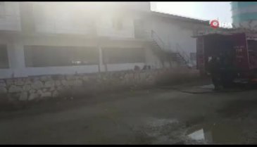 Bursa Gemlik'te mermer fabrikasında yangın