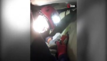 Küçük Tayyip'in kurtarılma anı kamerada