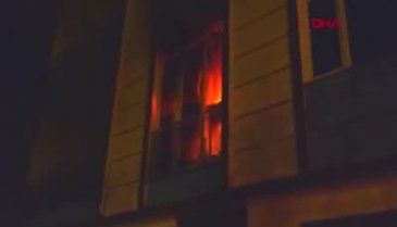 Bursa İnegöl'de binada yangın paniği