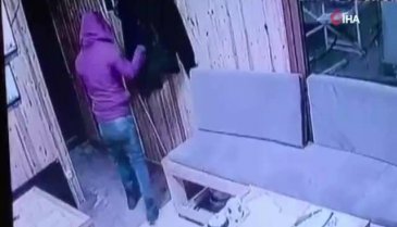 20 saniyede televizyon hırsızlığı kamerada