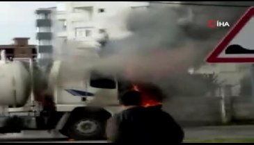 Önce alev aldı sonra patladı!