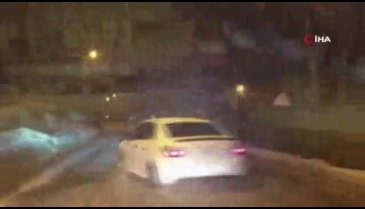 Trafik magandaları kar kış dinlemedi