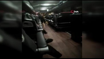 Bursa plakalı yolcu otobüsünde kabus dolu anlar!