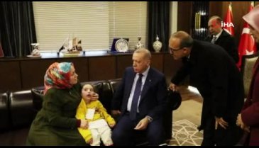 Cumhurbaşkanı Erdoğan, Bursalı Elanur'a robot sözü verdi