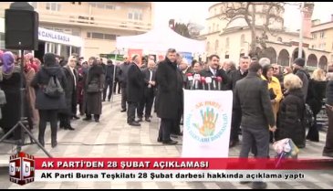 Bursa'dan 28 Şubat açıklaması "1000 yıl dediler 10 yıl sürdü"
