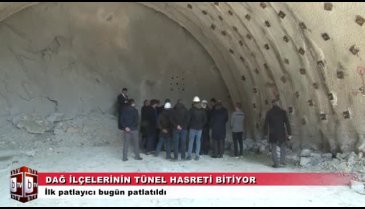 Bursa'da dağ ilçelerinin yol hasreti bitiyor. Tünelde ilk delikler açıldı