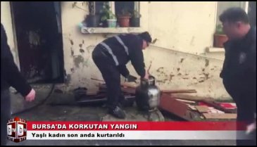 Bursa'da korkutan yangın! Akli dengesi yerinde olmayan kadın son anda kurtarıldı
