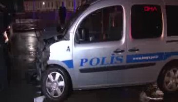 Ambulans ile polis aracı çarpıştı! Yaralılar var