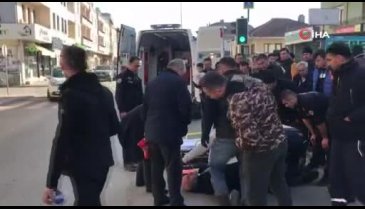 Bursa'da köpeğe çarpan motosiklet sürücüsü yaralandı