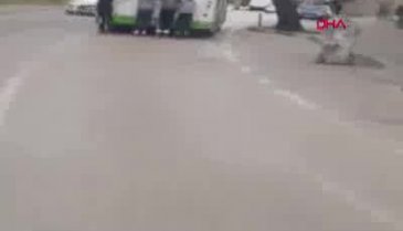 Bursa'da patenli çocukların tehlikeli yolculuğu