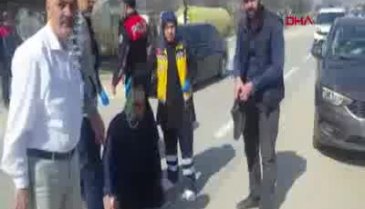 Bursa'da otomobilin çarptığı yaşlı adam yaralandı