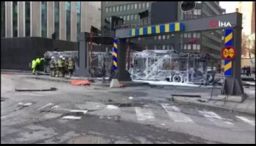 Stockholm'de büyük patlama